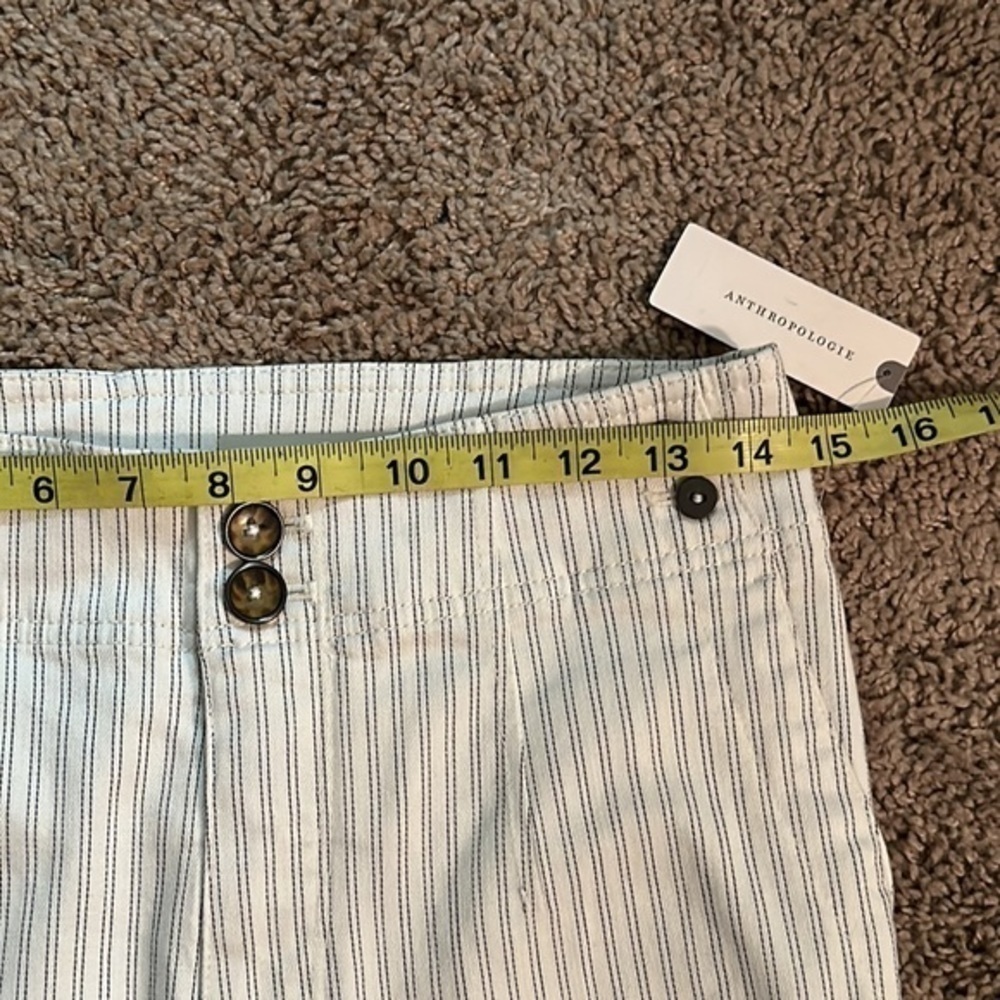 Pilcro and letter press ANTHROPOLOGIE white high rise skinny jeans size 28A NWT - Picture 13 of 16